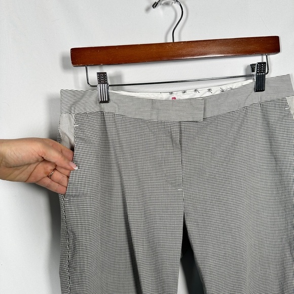 Brooks Brothers tailored stretch cotton gingham ankle pants size 6 - Picture 4 of 12